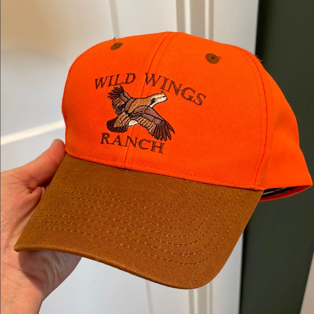 Wild Wings Ranch Orange and Brown Classic Baseball Cap